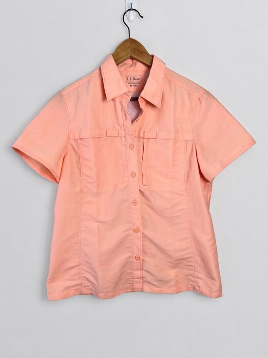 L.L. Bean Tops - LL Bean Women's Short Sleeve Vented Sun UPF 50 Tropicwear Quick Dry Shirt M